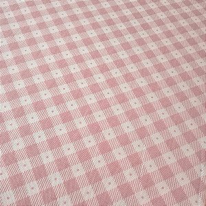 Tecido Tricoline Xadrez Diagonal Colorê Rosa (6 mm) - Tecidos Caldeira - 50 x 150 cm