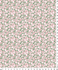 Tecido Tricoline Florzinhas Mini Branca - Coleção Colorê - Tecidos Caldeira - 50 x 150 cm