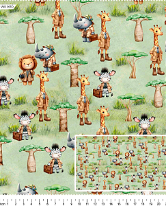 Tecido Tricoline Digital Estudio Savannah - Coleção Lúdica - Tecidos Caldeira - 50 x 150 cm