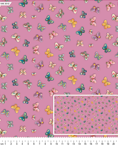 Tecido Tricoline Digital Borboletas Aleluia das Cores - Coleção Lúdica - Tecidos Caldeira - 50 x 150 cm