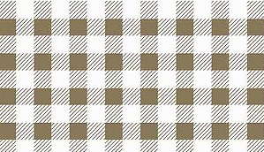 Tecido Tricoline Xadrez Bege Escuro (6 mm) - TC - 50 x 150 cm