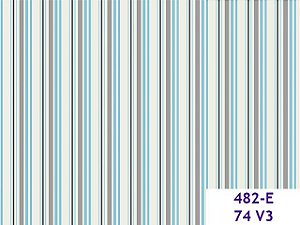 Tecido Tricoline Listrado Cinza e Azul - Ibirapuera - 50 x 150 cm