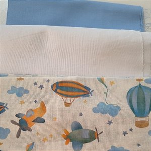 KIT 17 - 3 PEÇAS - (Com Percal) - CADA PEÇA MEDE 15 CM X 150 CM