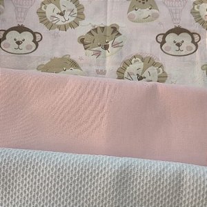KIT 19 - 3 PEÇAS - (Com Piquet e Percal) - CADA PEÇA MEDE 15 CM X 150 CM