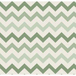 Tecido Tricoline Chevron Nara Verde - Tecidos Caldeira - 50 x 150 cm