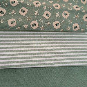 KIT 102 - 3 PEÇAS- CADA PEÇ A MEDE 15 CM X 150 CM