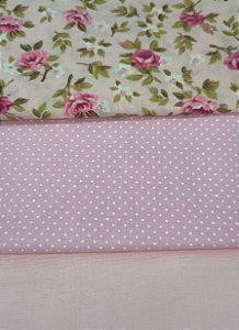KIT 103 - 3 PEÇAS - (Com percal)- CADA PEÇA MEDE 20 CM X 150 CM