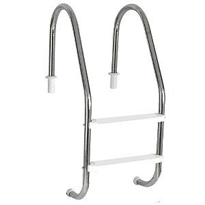 Escada Tradicional 2” inox 304 - 2 Degraus em ABS - para uso comercial - SODRAMAR