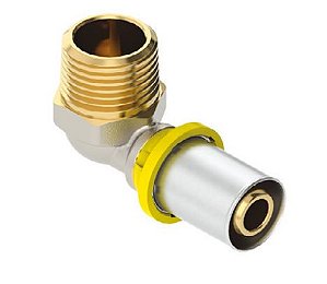 COTOVELO MACHO GAS 20mm x 3/4" EMMETI