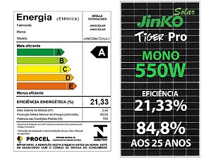 PAINEL SOLAR FOTOVOLTAICO 550W JINKO