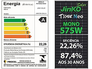 PAINEL SOLAR FOTOVOLTAICO 575W JINKO