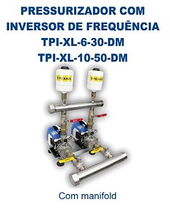 PRESSURIZADOR DUPLO COM INVERSOR DE FREQUÊNCIA  SMART PLUS TPI-XL-10-50-DM-380V - TEXIUS