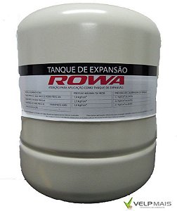 Vaso de Expansão 60 litros ROWA - VERTICAL - AÇO CARBONO