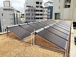 Coletor Solar a VÁCUO - 30 Tubos - 600 litros - Termomax c/ Inclinação