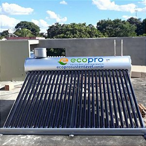Aquecedor Solar Acoplado - 30 tubos 352 LITROS AÇO 316 GOLD - ECOPRO