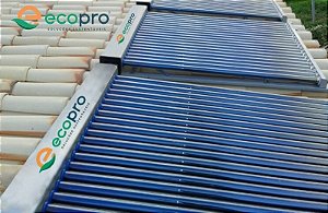 Aquecedor Solar Vácuo Modular - 30 tubos ECOPRO C/ Inclinação