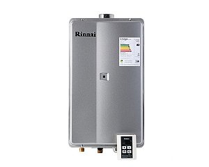 Aquecedor a Gás Rinnai REU-2802 FEC PRATA - GN - 35,5 L