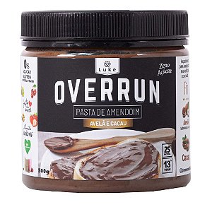 OVERRUN AVELA E CACAU ZERO 450GR - LUKE ALIMENTOS