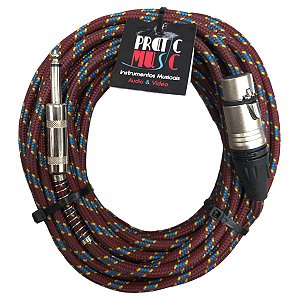 CABO MICROFONE 10M - TEXTIL