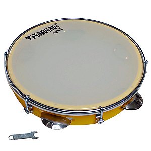 PANDEIRO 10" ABS LEITOSA - AMARELO
