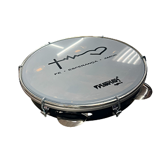 PANDEIRO 10" BATIMENTO ABS PRETO - VANGUARDA