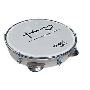 PANDEIRO 10" BATIMENTO ABS BRANCO - VANGUARDA
