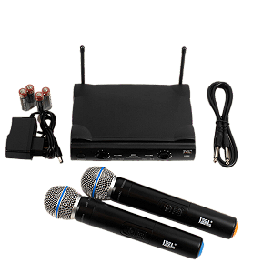 MICROFONE SEM FIO DUPLO - JWL U585