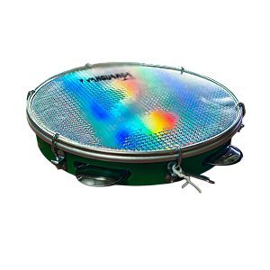 PANDEIRO 10" HOLOG VERDE - VANGUARDA