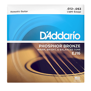 ENCORD VIOLÃO AÇO 012 - D'ADDARIO EJ16
