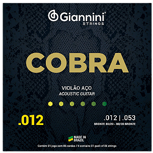 ENCORD VIOLÃO AÇO 012 - GIANNINI COBRA