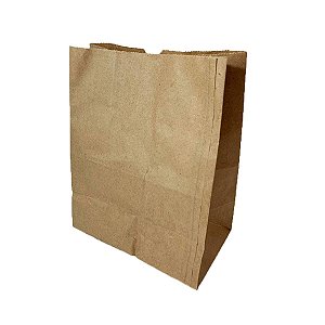 Saco Kraft M 250 unidades 24 cm X 14 cm X 30 cm