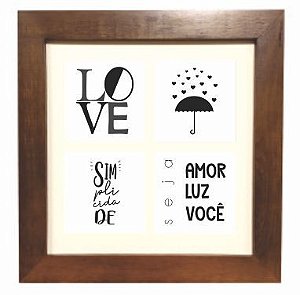 3004M-021 Quadro decor madeira - Simplicidade