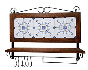 2400-077 - Prateleira Gourmet  - Flor azul