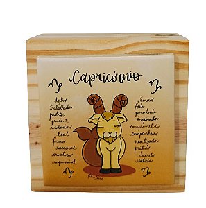 07-04-CS007 Cubo Pinus Coleção Signos - Capricórnio