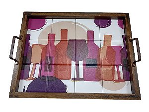 3096PM-084  Bandeja de Azulejo - Vinho