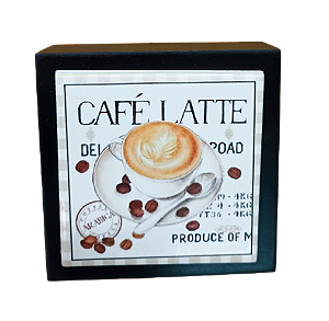 07-04-P128 Cubo Decor Preto - Café Latte