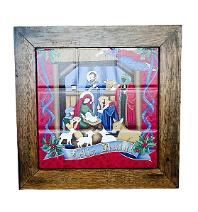 3094AP-052 Quadro de azulejo - Manjedoura