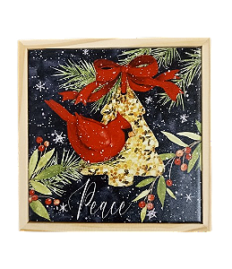3092P-037  Quadro  Pinus P - Pássaro Pinheiro