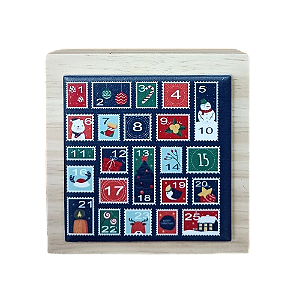 07-04-C050 Cubo Decor Cru - Calendário Natal