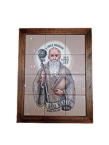 3093AM-133  Quadro de azulejo - São Bento