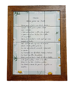 3093AM-148 Quadro de azulejo - Oração Maria Passa na Frente