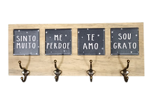 3017CG-005 Quadro cabideiro 4 Azulejos - Grato