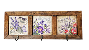 3013-013 Quadro cabideiro triplo - Lavanda