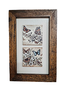 3002M-027 Quadro decor madeira - Borb Vintage