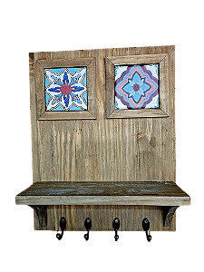 2501-087 Prateleira 2 azulejos - Vitral Vintage