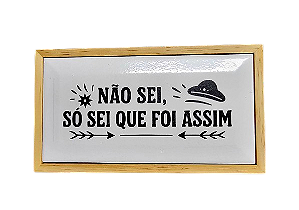 07-17-002 Quadrinho Pinus Azulejo - Foi Assim