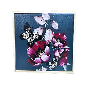 3092P-045  Quadro  Pinus P - Tulipa Verde Escuro