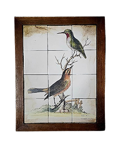 3093AM-171 Quadro de azulejo - Pássaros Orchard