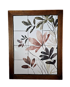 3093AM-167 Quadro de azulejo - Orgânico Flores