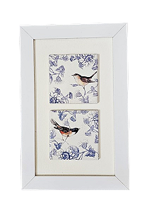3002-021 Quadro de azulejo Decor - Pássaro Arabesco